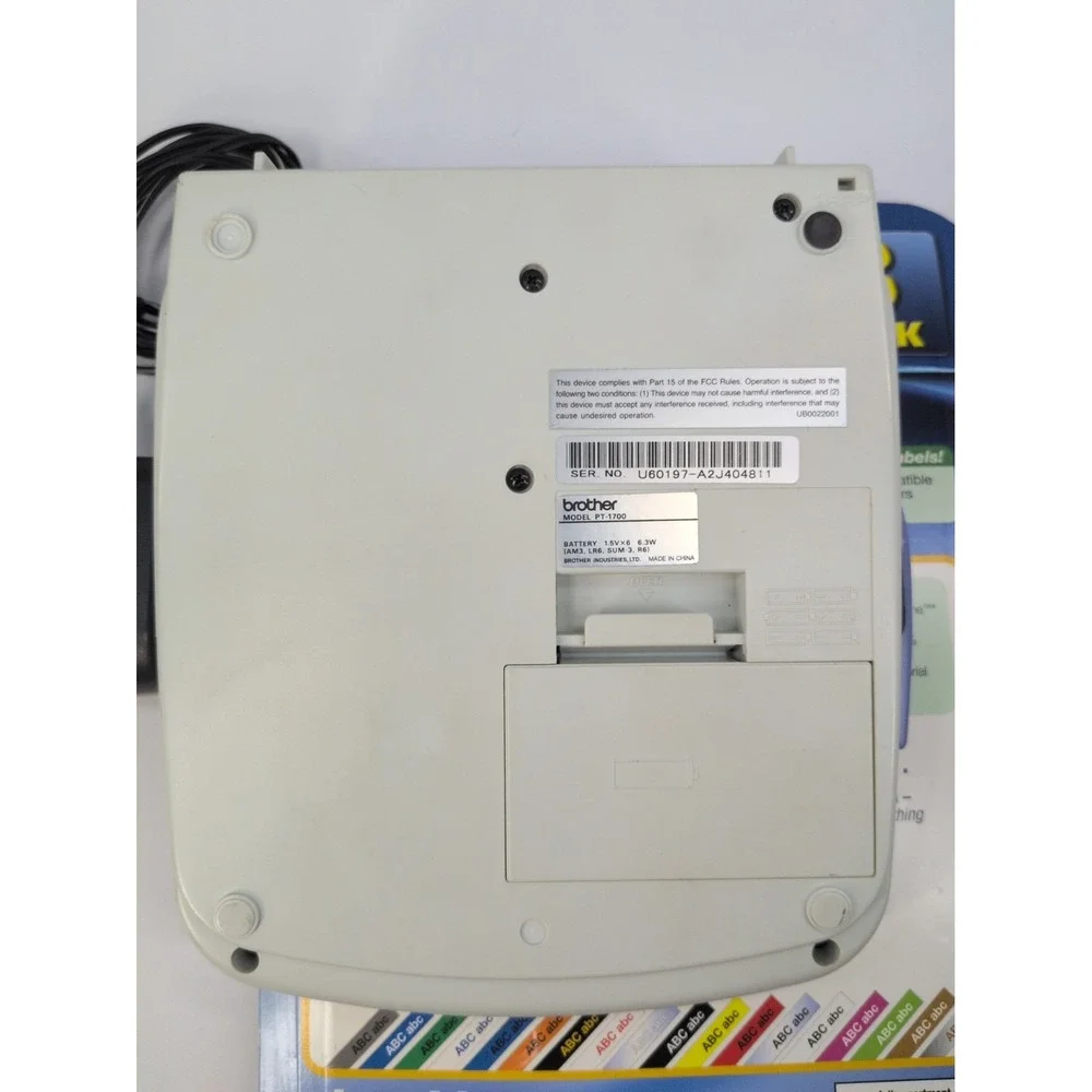 WORKS🚨Brother Electronic Label Maker P -Touch Model PT-1700 Tape Cartiridge DIY